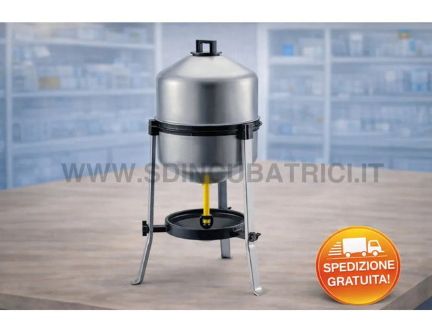 Abbeveratoio River Systems 30L in Lamiera Zincata per Polli e Volatili - SD Incubatrici