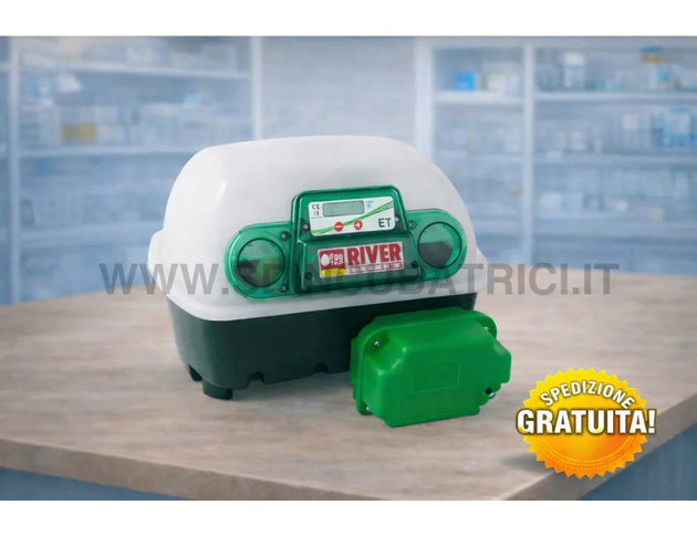 Incubatrice Digitale River Systems ET 12 con Girauova Automatico OVOMATIC - SD Incubatrici