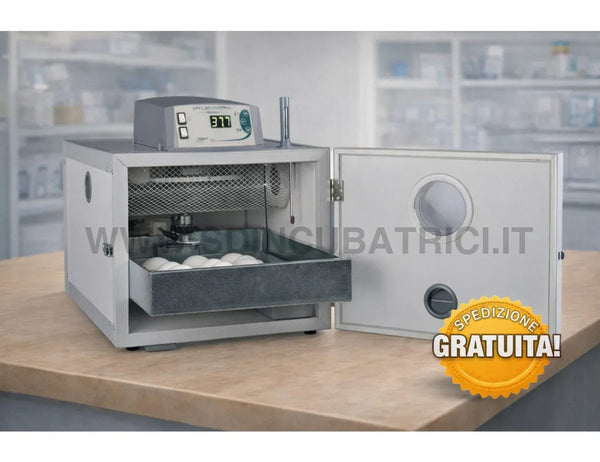 Incubatrice Fiem MG 50 JS con Girauova Automatico - Termostato Miniled Advanced - SD Incubatrici 