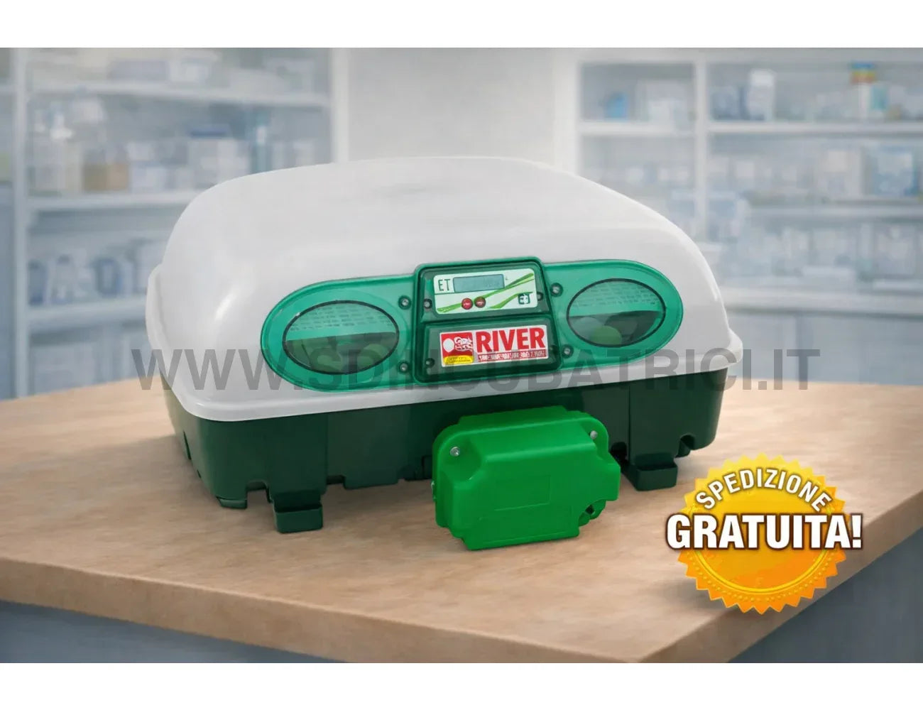 Incubatrice River Systems ET 49 con girauova automatico Incubatrici River Systems